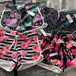 Justice girls shorts (4 pairs) for $16